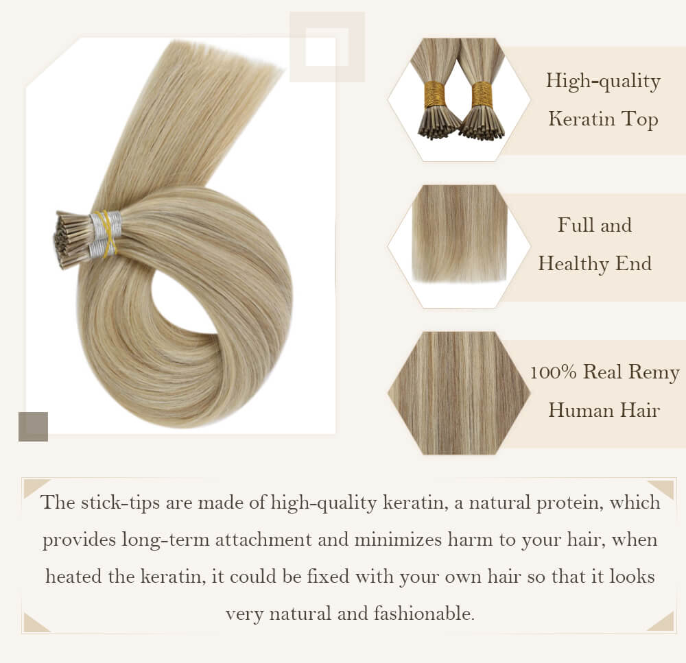 I tip hair extensions remy human hair