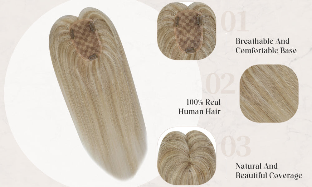 3*5 Human Hair Topper