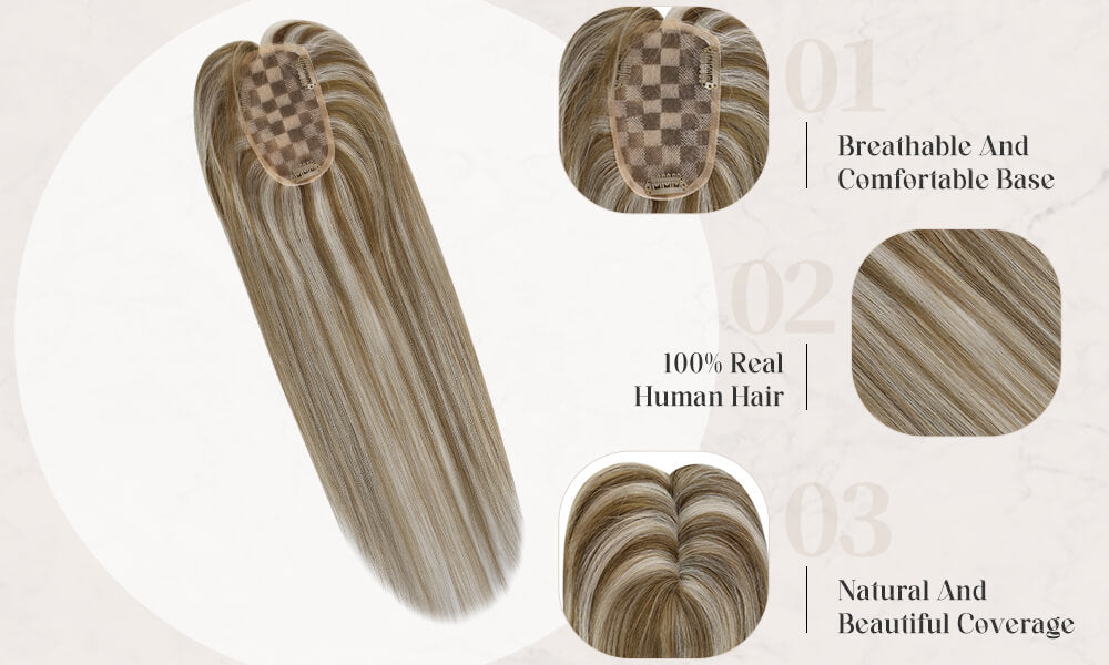 3*5 Human Hair Topper