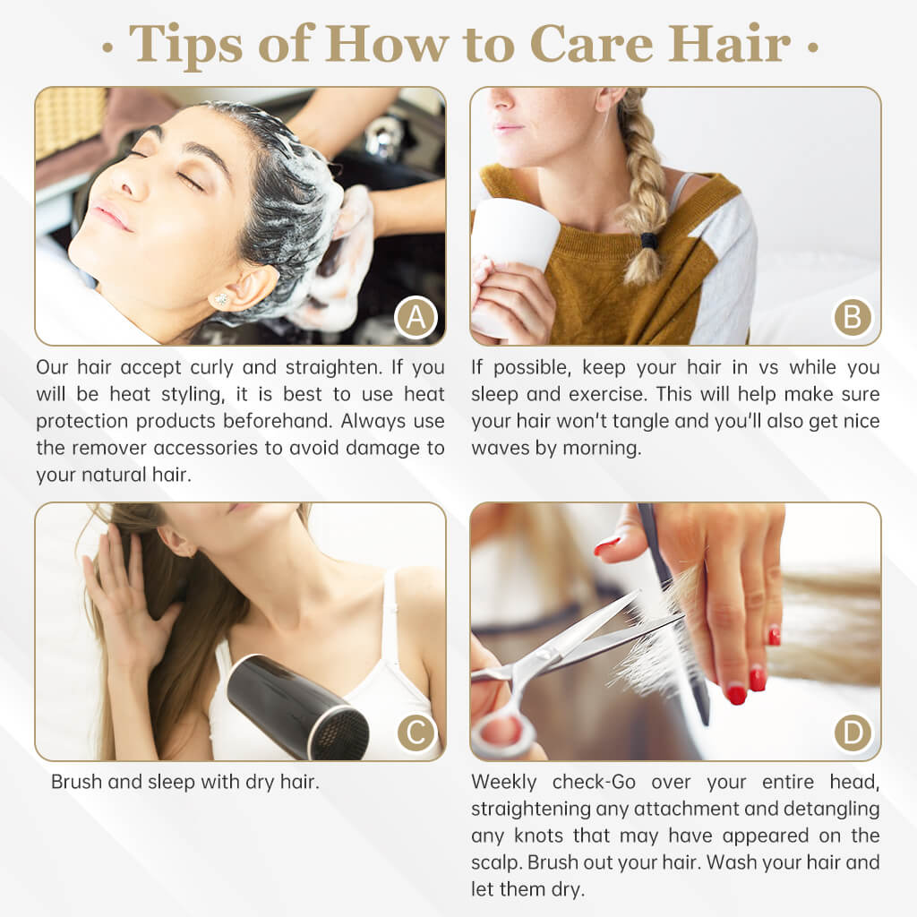 how to take care injection tape in hair