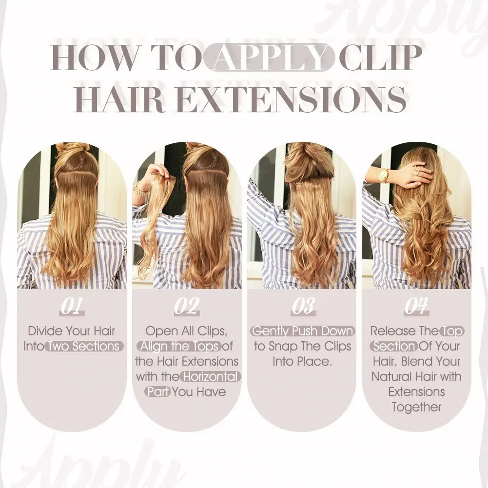 how to wear clip in hair extensions