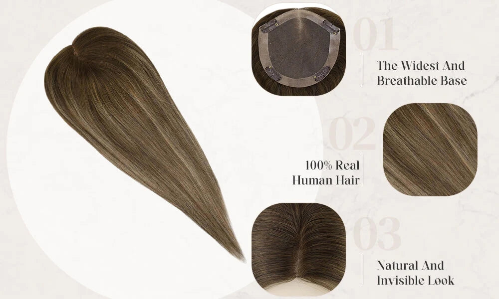 the details of hair topper