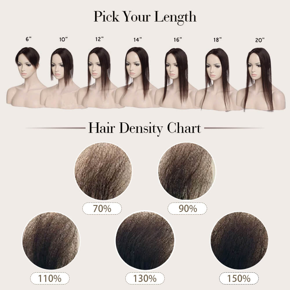 how to choose the length and density of hair topper