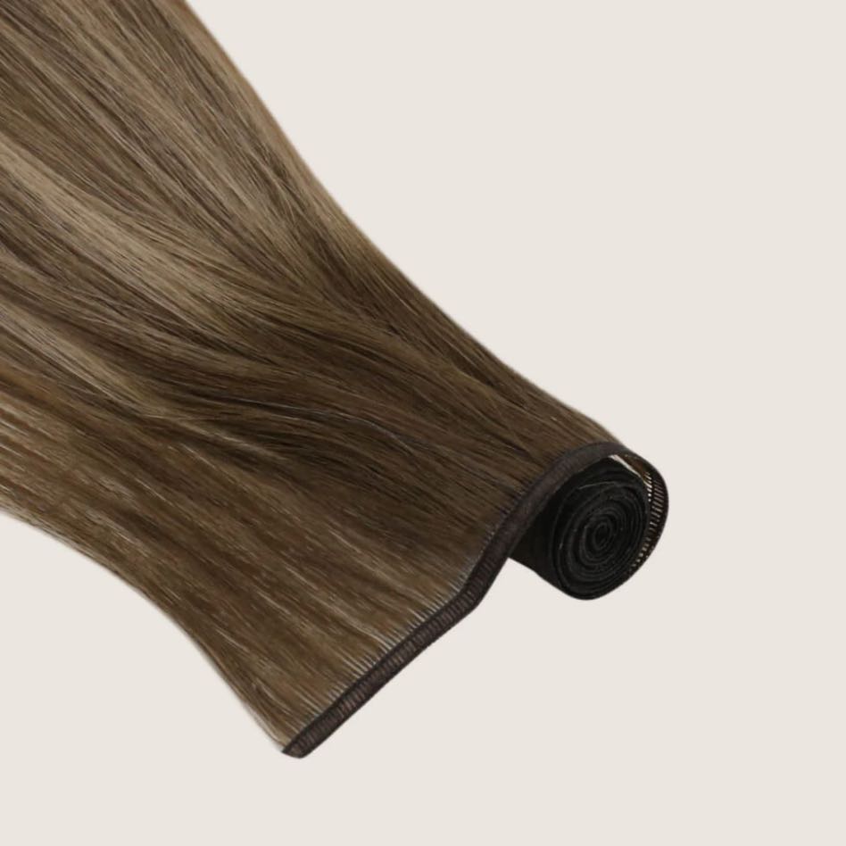 virgin flat silk hair weft