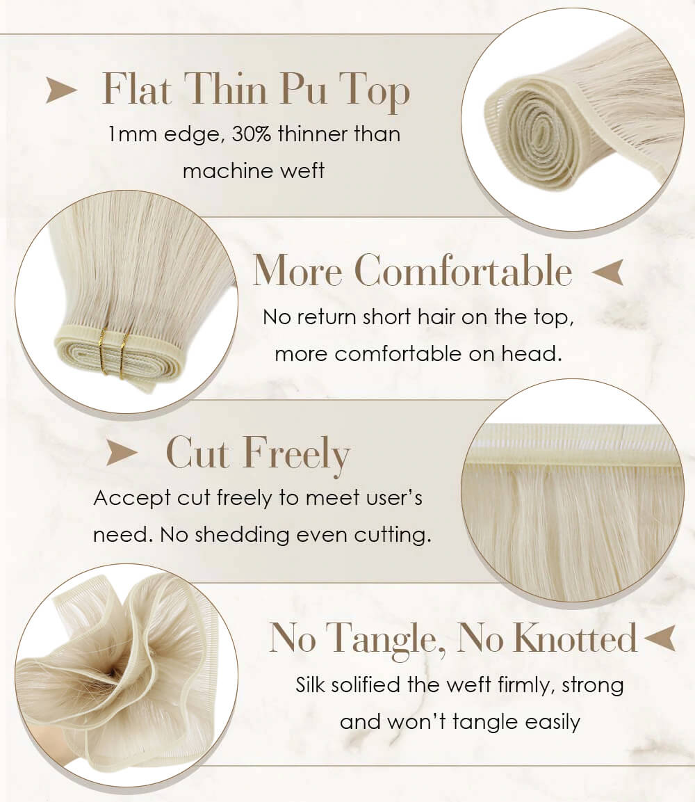 virgin flat weft