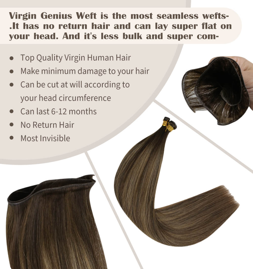 virgin genius blonde human hair balayage brown mixed blonde