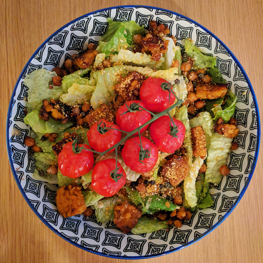 Vegan caesar salad