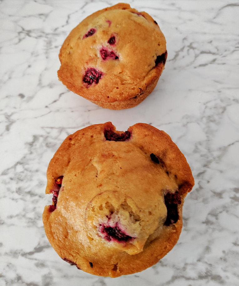 Raspberry and White Chocolate Muffins