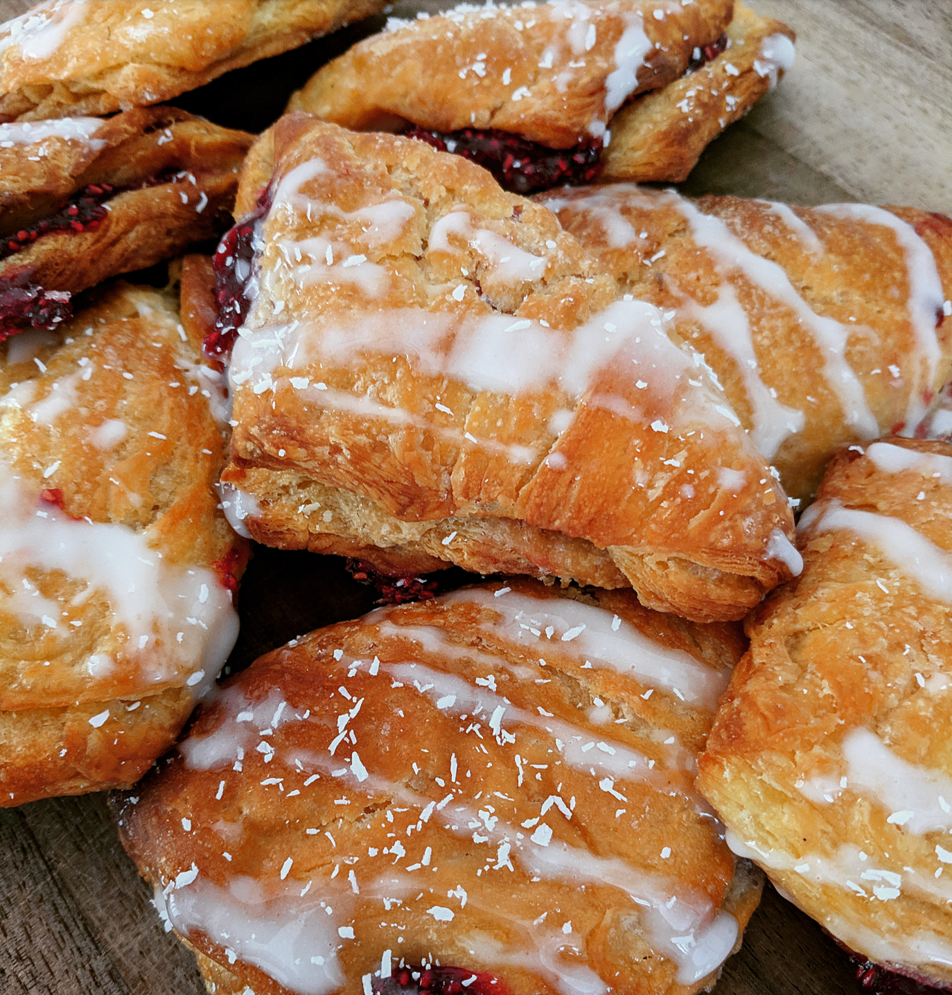 Raspberry turnovers