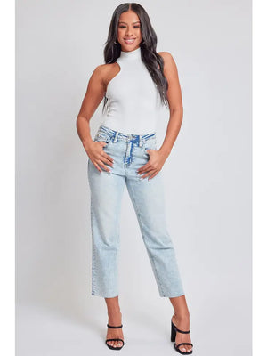 90's Wash High Rise Cropped Straight Denim - Azalea Avenue Boutique
