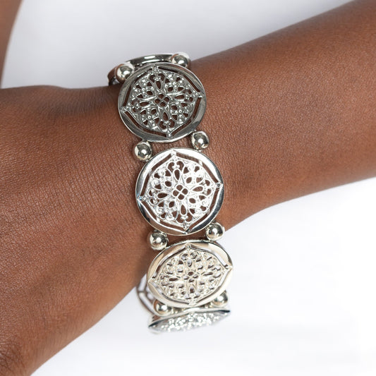 Filigree Fanfare - Silver Bracelet - Bling by Danielle Baker