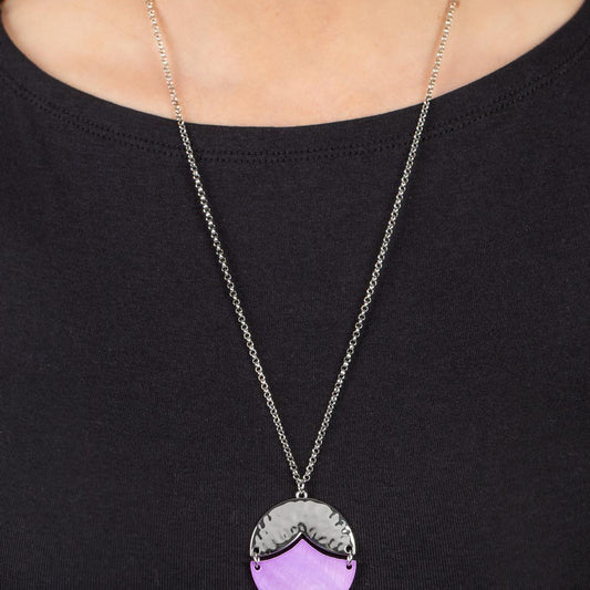 Seaside Sabbatical - Purple Necklace - Bling by Danielle Baker
