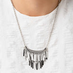 Cue the Chandelier - Silver Necklace - Bling by Danielle Baker