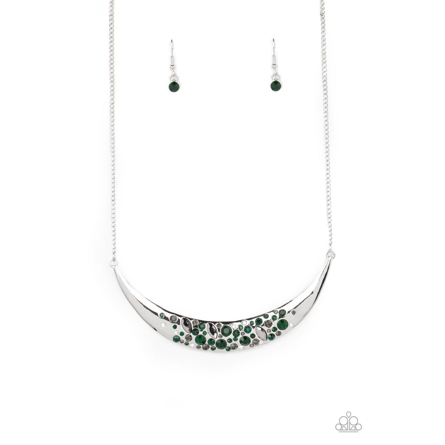 Bejeweled Baroness - Green Necklace - Bling by Danielle Baker