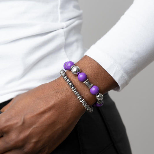 Walk This SWAY - Purple Bracelet - Bling by Danielle Baker