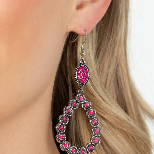 Farmhouse Fashion Show - Pink Earrings - Bling by Danielle Baker