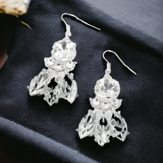To Have and to SPARKLE - White Rhinestone Earrings - May 2022 Fashion Fix - Bling by Danielle Baker