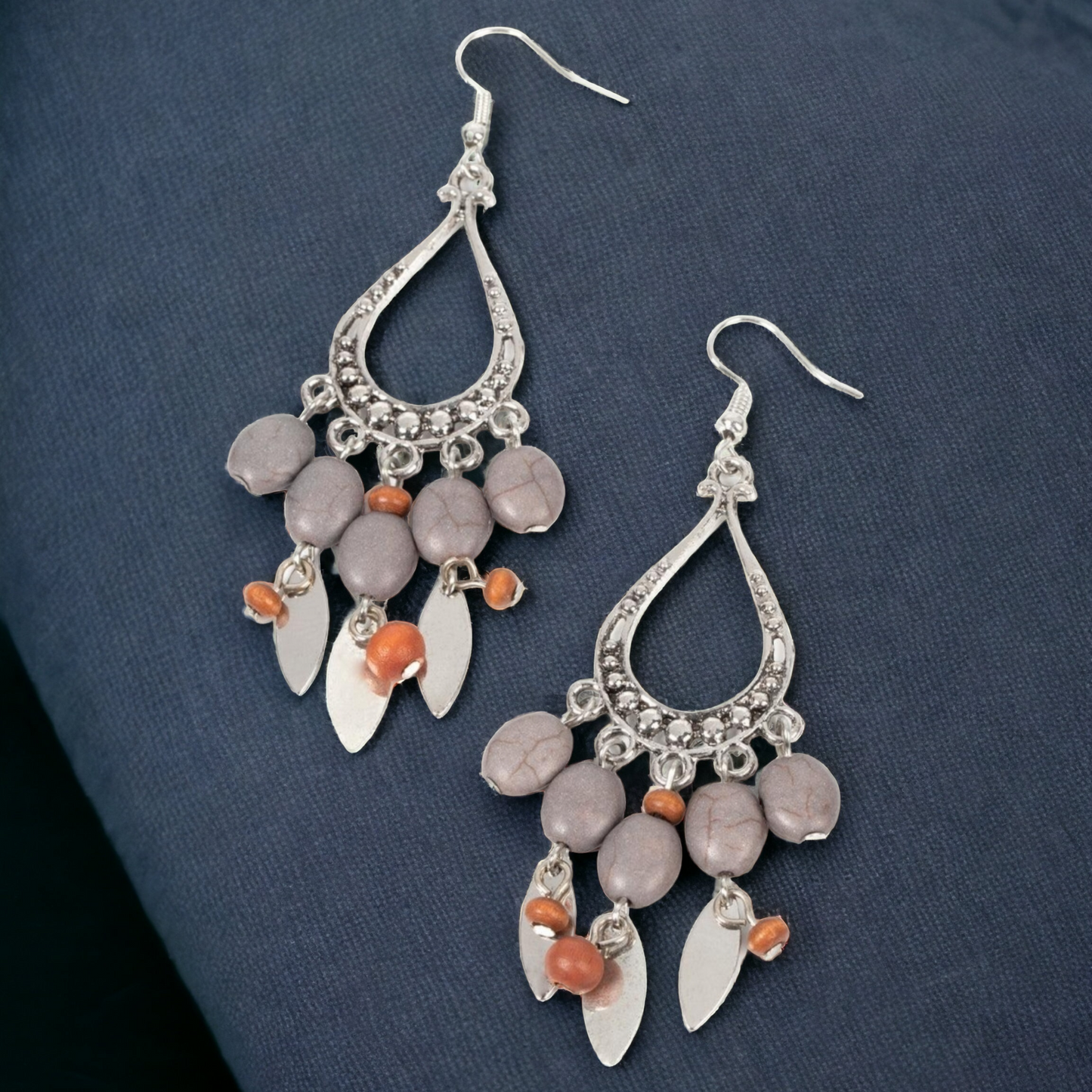 Adobe Air - Silver Earrings - Bling by Danielle Baker