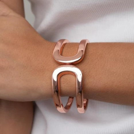 Industrial Empress - Copper Hinge Bracelet - Bling by Danielle Baker