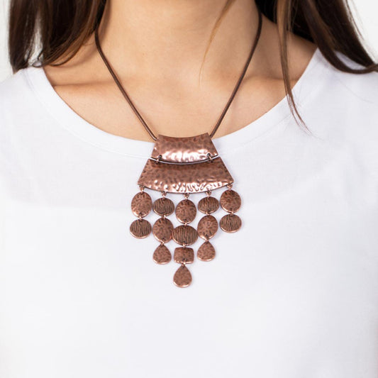 Totem Trek - Copper Necklace - Bling by Danielle Baker