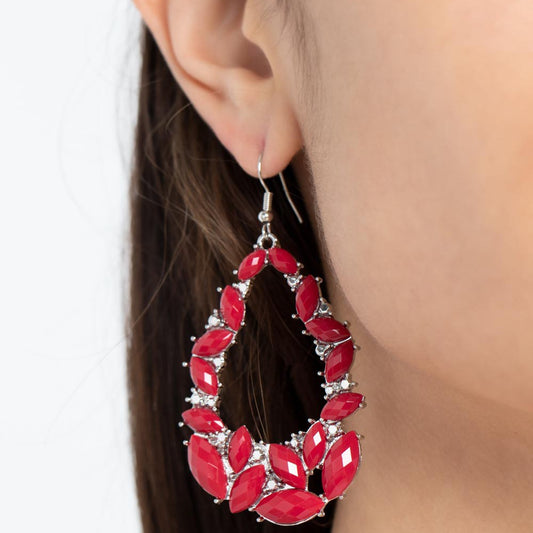 Tenacious Treasure - Red Earrings - A Large Selection Hand-Chains And Jewelry On rainbowartsreview,Women's Jewelry | Necklaces, Earrings, Bracelets