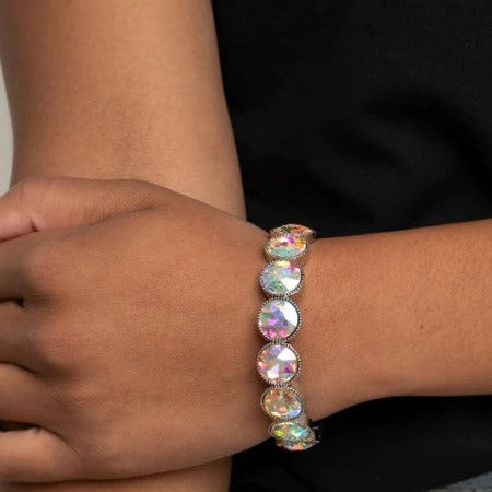 Number One Knockout - Multi Iridescent Bracelet - Bling by Danielle Baker