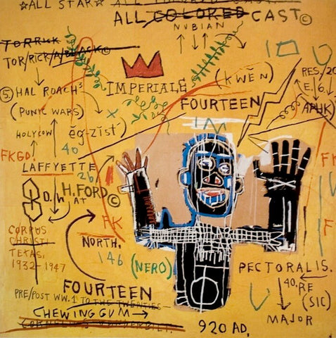 Jean-Michel Basquiat All Colored Cast I