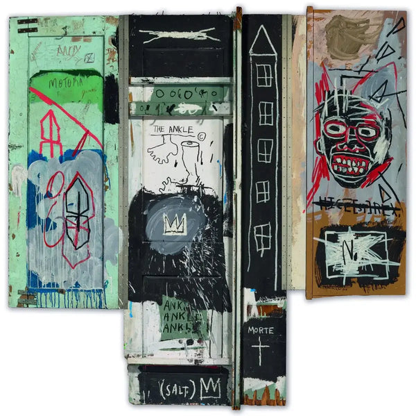 Jean-Michel Basquiat The Portrait of the Artist as a Young Derelict triptych The S Thing