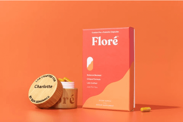 Custom pre and probiotics from Floré by Sun Genomics