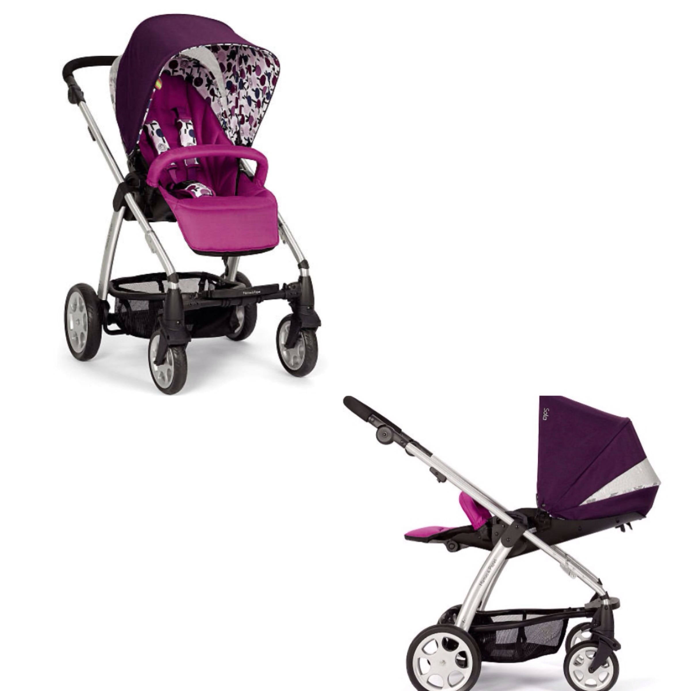 mamas and papas purple pram