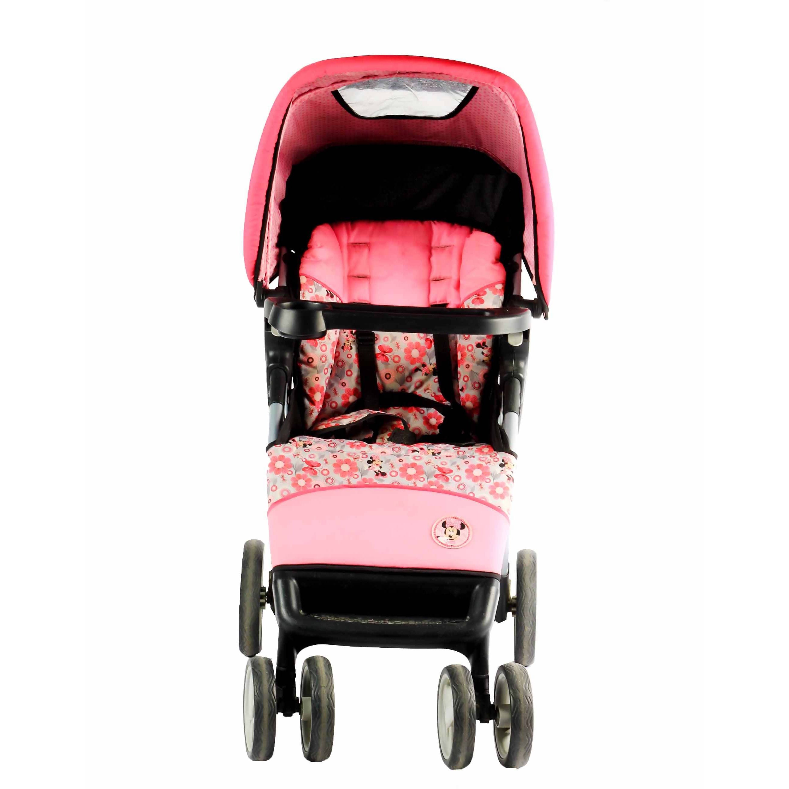 disney baby minnie mouse amble quad travel system