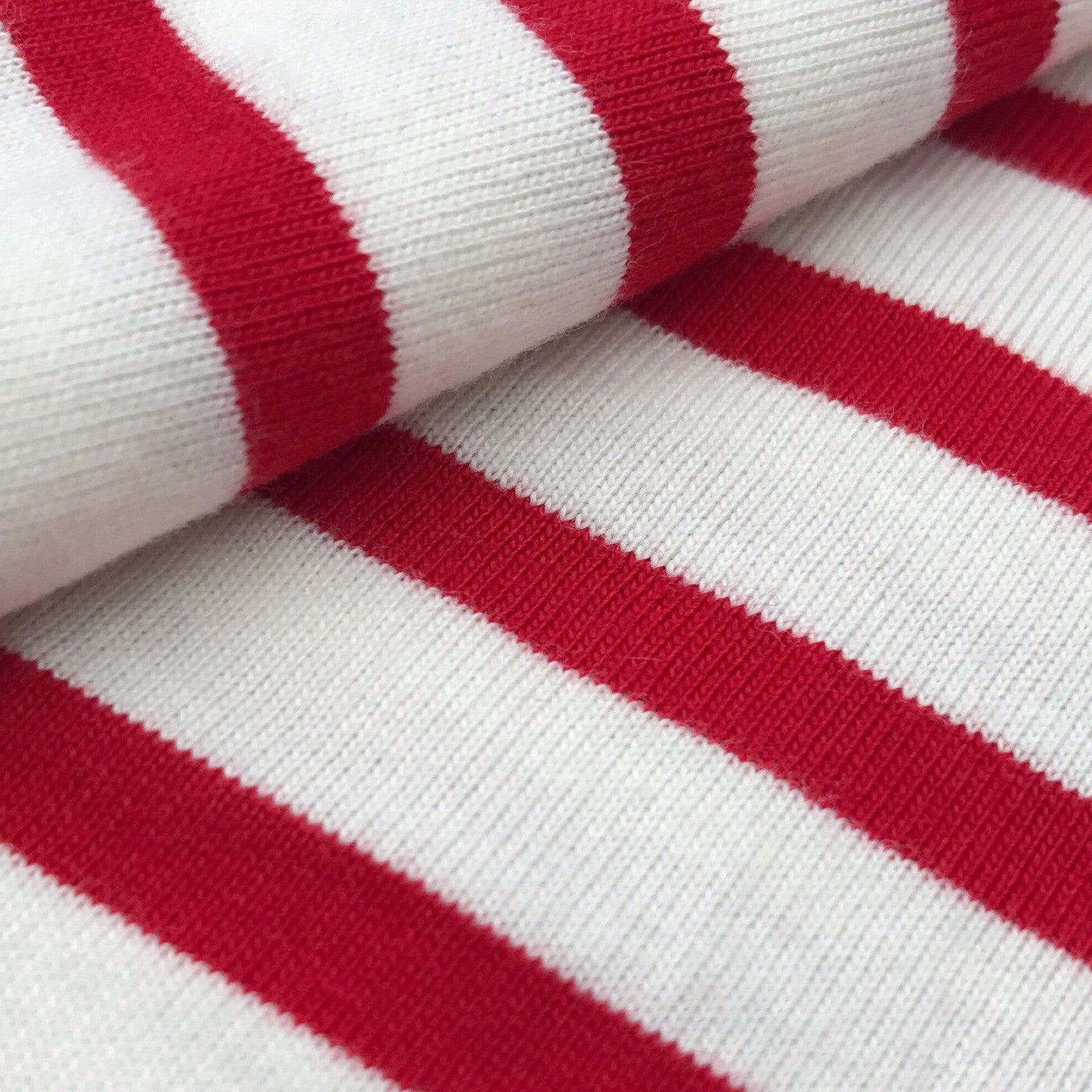 red and white striped jersey