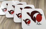 Robin Coaster Set of 4