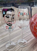 Personalised Salvador Dali Wine Glass