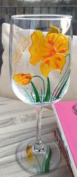 Daffodil Wine Glass