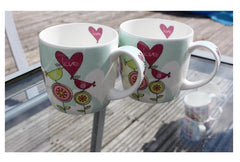 Hudson & Middleton Fine Bone China Mugs - Valentina Range Love (Set of 2)