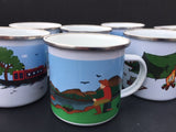Fishing Enamel Mug