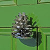 Pine Cone Door Knocker Chrome