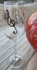 Music Wine Glass