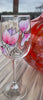 Personalised Sweet Pea wine glass