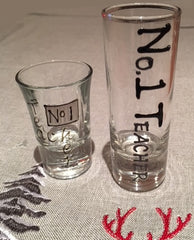 Teacher shot glasses