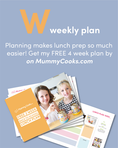 Weekly meal plan for back to school