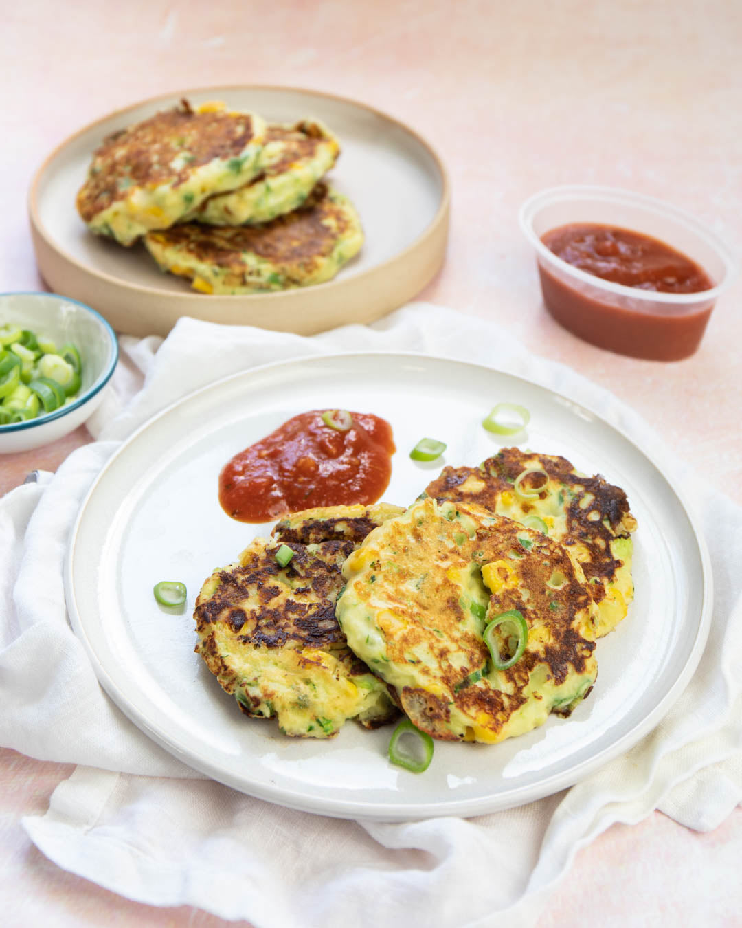 Sweetcorn and Courgette Fritters