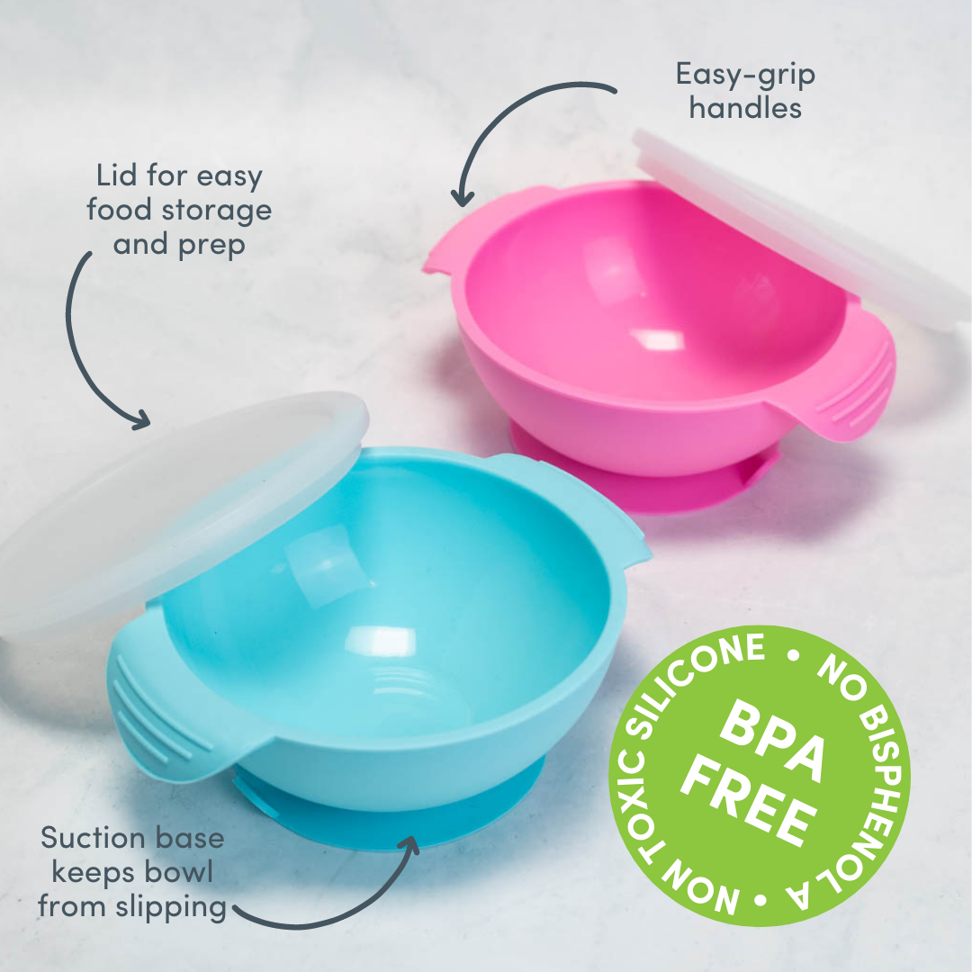 Silicone Bowl with Lid & Spoon