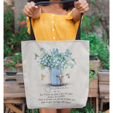 VIVACITE Christian Tote Bags for Women Vintage Canvas Tote Bag for Women  Bible Tote Bags for Women Christian Gifts for Women Faith Bible Carrier  Church Bags for Women with Bible Verse Matthew