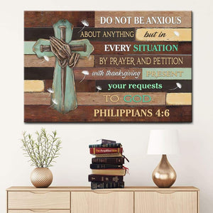 Do Not Be Anxious About Anything Philippians 4:6 Bible Verse Wall Art ...
