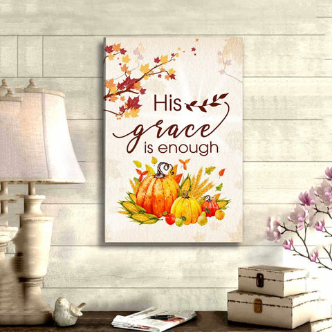 Thankful Sign Wall Art Canvas, Fall Pumpkins Thanksgiving Christian Wall  Decor - Christ Follower Life