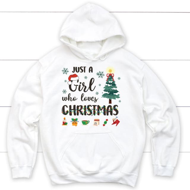 Just a girl who loves Christmas hoodie – Furmaly