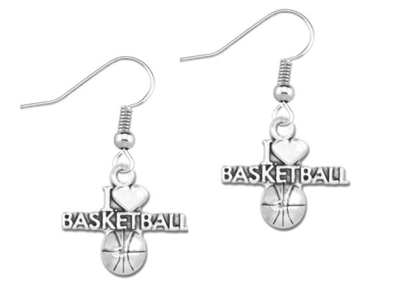 Basketball Necklace & Earrings