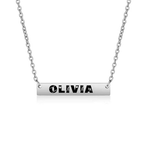 Personalized baseball necklace